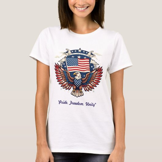 T-shirt "Étoiles et rayures" (Devant)