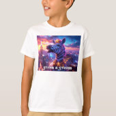 T-shirt Étoiles et rayures avec Zebra Zanzibar - (Devant)