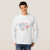 T-shirt Étoiles et rayures et blanc précoce 4 juillet (Devant entier)