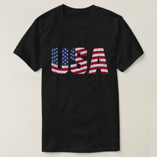 T-shirt Étoiles et rayures USA (Design devant)