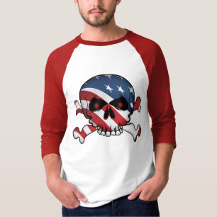 T-shirt Étoiles et traits crâne