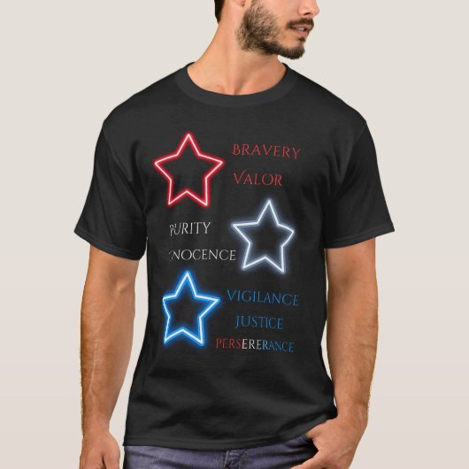 T-shirt Étoiles patriotiques (Devant)