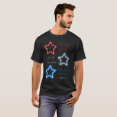 T-shirt Étoiles patriotiques (Devant entier)