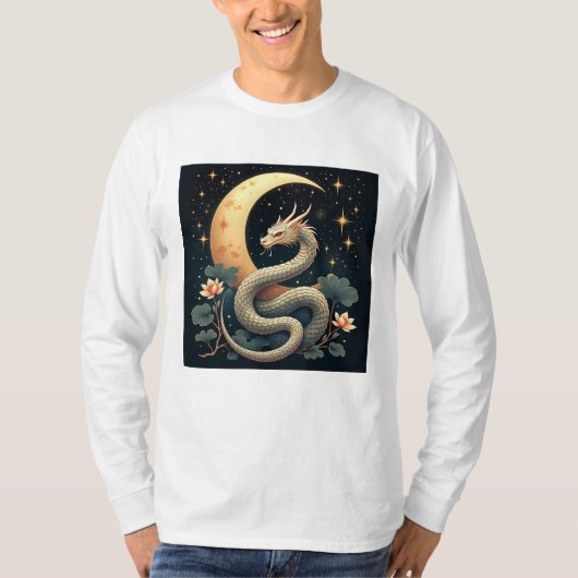 T-shirt étoiles Serpent de Lune  (Devant)