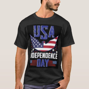 T-shirt Étoiles, stries et liberté : Fête de l'Indépendanc