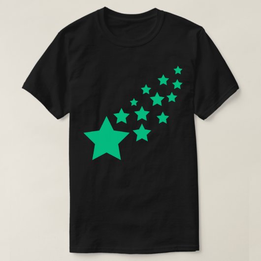 T-shirt Étoiles vertes (Design devant)