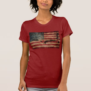 T-shirt Étoiles vintages des Etats-Unis de grunge et