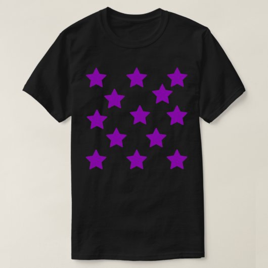 T-shirt Étoiles violettes (Design devant)