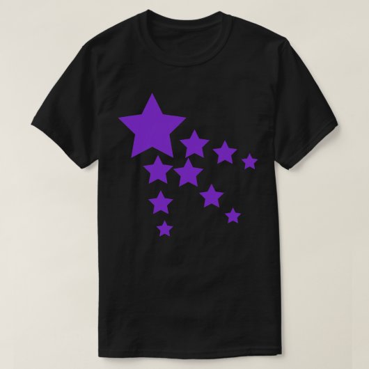 T-shirt Étoiles violettes 1 (Design devant)