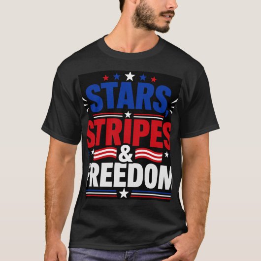 T-shirt Étoiles Voyages & Liberté (Devant)