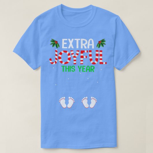 T-shirt Etra Joyful Cette année Faire-part de grossesse Ch (Design devant)