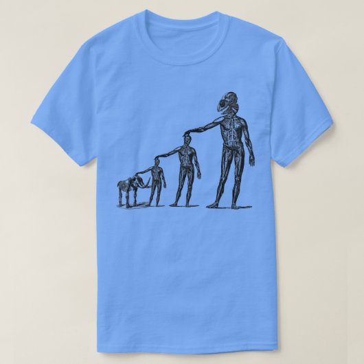 T-shirt Étrange et étrange évolution de la biologie Neande (Design devant)
