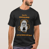 T-shirt Étrange Fantôme Citrouille Spice Latte (Devant)
