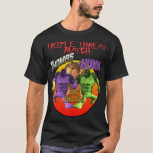 T-shirt Étrange Héros De Marque Chemise Thomas Vs Hunk Vs