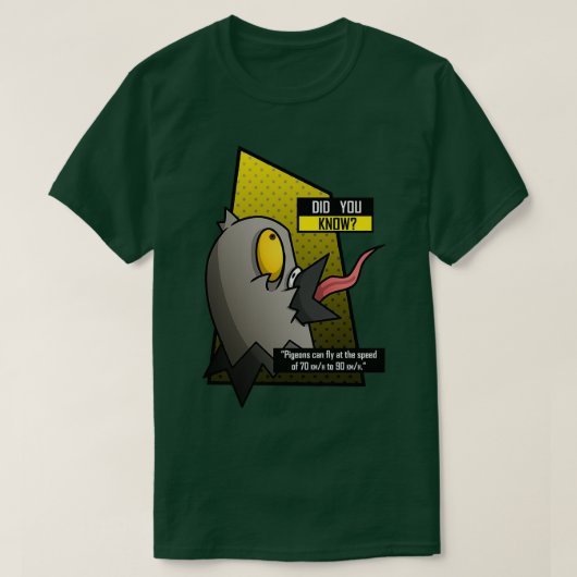 T-shirt Étrange pigeons de faits (Design devant)