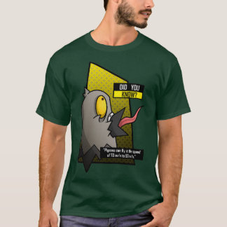T-shirt Étrange pigeons de faits
