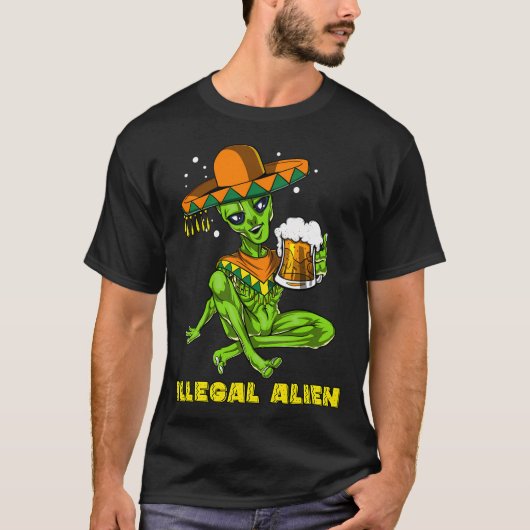 T-shirt Étranger illégal Cinco de Mayo (Devant)