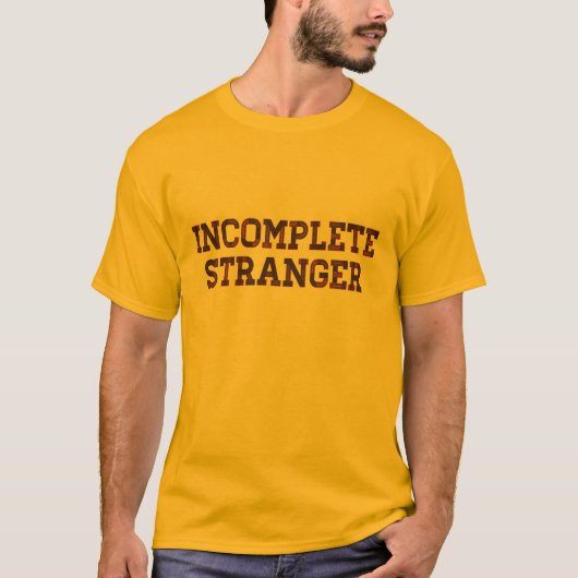 T-shirt Étranger incomplet (Devant)