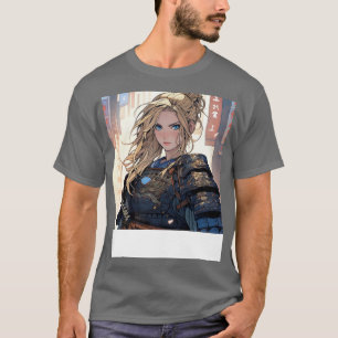 T-shirt Étrangère Lady Samurai anime