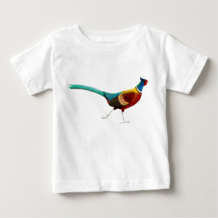 T-shirt étranglé de nourrisson de faisan d'anneau