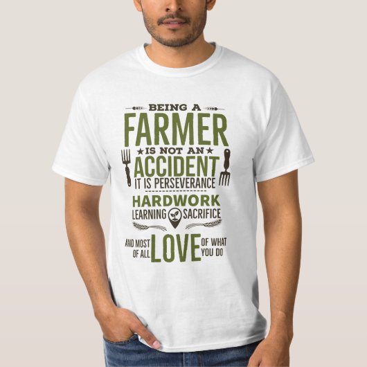 T-shirt Être agriculteur (Devant)