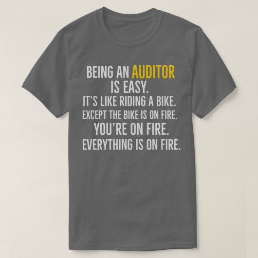 T-shirt Être Auditeur est facile (Design devant)