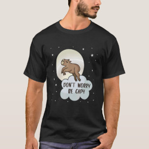 T-shirt Être Capable Tirer Capybara Mème Cute Capybara Ani