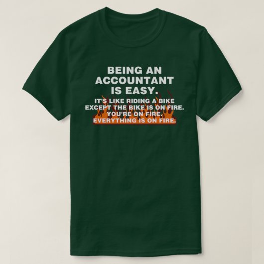 T-shirt Être comptable est facile 2 (Design devant)