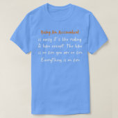 T-shirt Être comptable est facile itx27s comme conduire un (Design devant)