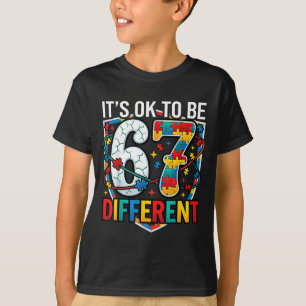 T-shirt Être différent 67 Sensibilisation à l'autisme Six 