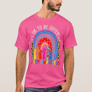 T-shirt Être différent Sensibilisation sur l'autisme Leopa