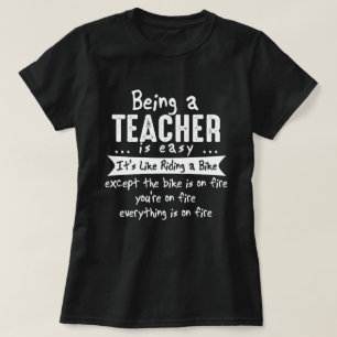 T-shirt Être Enseignant, c'est facile et amusant