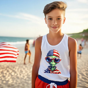 T-shirt Être extraterrestre patriotique