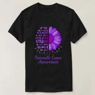 T-shirt Être forte Fleur de la marmite Pourpre Cancer du
