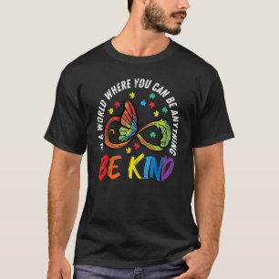 T-shirt Être Gentil Autisme Papillon Infini de Sensibilisa