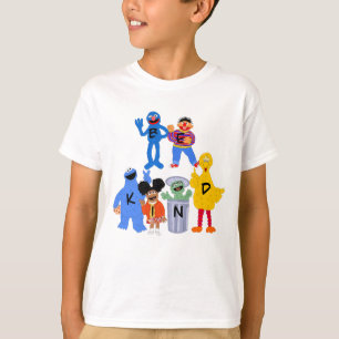 T-shirt Être gentil dans ASL Sesame Street Langue des sign