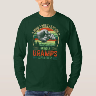T-shirt Être Gramps est une Fête des pères drôle inestimab