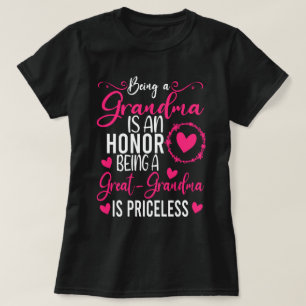 T-shirt Être Grand-Mère Est Un Honneur Être Grand-Mère