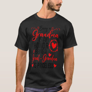 T-shirt Être Grand-Mère Est Un Honneur Être Grand-Mère Est