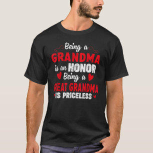 T-shirt Être Grand-Mère Est Un Honneur Être Grand-Mère Est