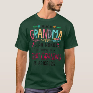 T-shirt Être Grand-Mère Est Un Honneur Être Grand-Mère Est
