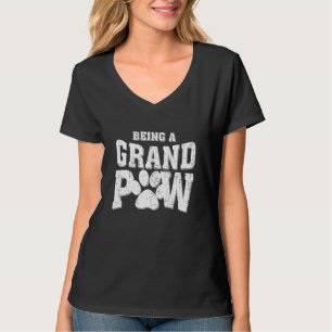 T-shirt Être Grand Paw, C'Est Ruff Chien Grand-Père Grand-