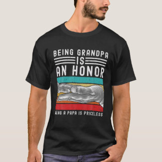 T-shirt Être Grand-Père Est Un Honneur Être Papa Est Inest