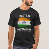 T-shirt Être Indien Est Un Privilège (Devant)