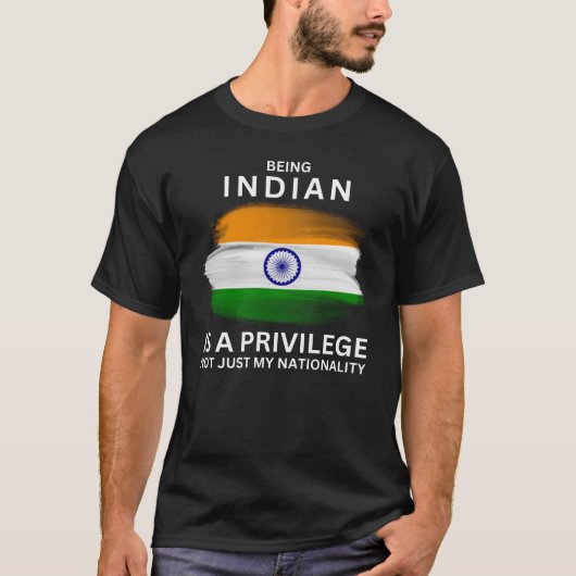 T-shirt Être Indien Est Un Privilège (Devant)