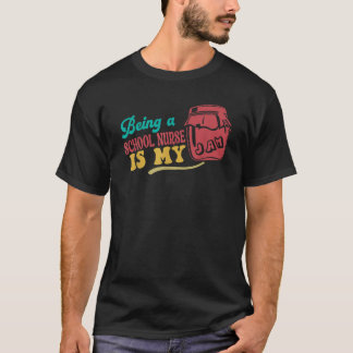 T-shirt Etre infirmière à l'école c'est ma confiture à l'é