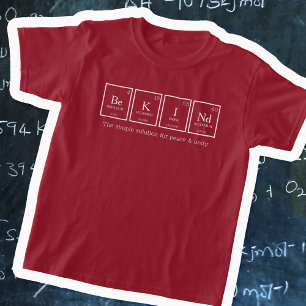 T-shirt Être KINd éléments de table périodique nom de 