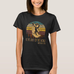 T-shirt Être la lumière du monde Bottine avec chapeau Cowb