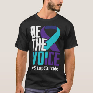 T-shirt Être la voix Arrêter le suicide Sensibilisation Sa