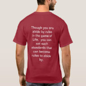 T-shirt Être le vôtre (Dos)